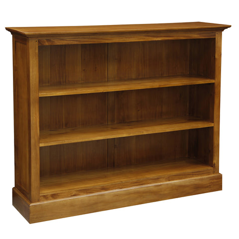 Tasmania Half Size Bookcase Wide (Light Pecan)