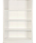 Queen Anne Solid Mahogany Timber Bookcase - Large (White)