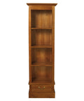 Tasmania 1 Drawer Solid Mahogany Timber Bookcase (Light Pecan)