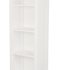 Tasmania 1 Drawer Solid Mahogany Timber Bookcase (White)