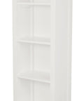 Tasmania 1 Drawer Solid Mahogany Timber Bookcase (White)