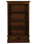 Tasmania 2 Drawer Solid Mahogany Timber Bookcase (Mahogany)
