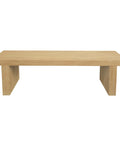 Brentwood Solid Mindi Bench (Natural)