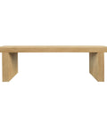 Brentwood Solid Mindi Bench (Natural)
