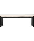 Adelle Solid Mindi Timber Bench - Large(Black)