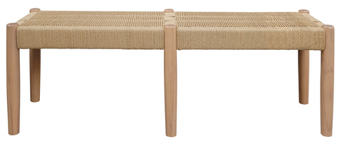 Kelly Loom Oak Bench 2-Seater Bench