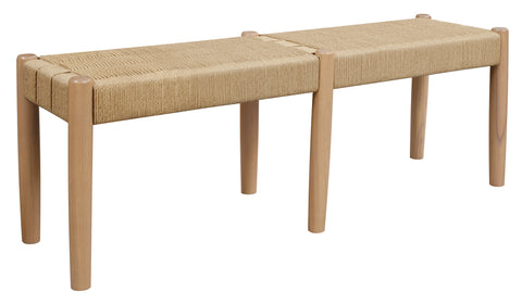 Kelly Loom Oak Bench 2-Seater Bench