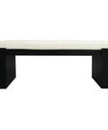 Adelle Solid Mindi Timber Bench - Small (Black)