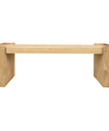 Adelle Solid Mindi Timber Bench - Small (Natural)