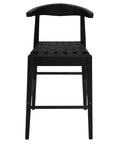 Elliot Genuine Leather Barstool (Black)