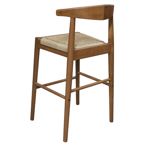 Arden Solid Oak Barstool with Loom