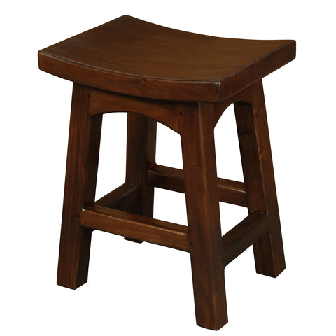 Tokyo Solid Mahogany Timber Footstool
