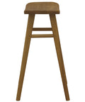 Aria Oval Solid Mahogany Timber Counter Stool (Caramel)