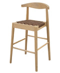 Elliot Genuine Leather Barstool (Natural)