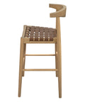Elliot Genuine Leather Barstool (Natural)