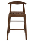 Elliot Genuine Leather Barstool (Walnut)