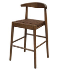 Elliot Genuine Leather Barstool (Walnut)