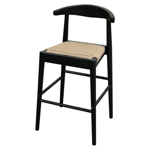 Arden Solid Oak Barstool with Loom