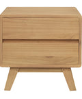 Providence 2 Drawer Bedside Table (Natural)