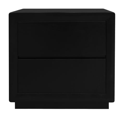 Oslo 2 Drawer Bedside Table (Black)