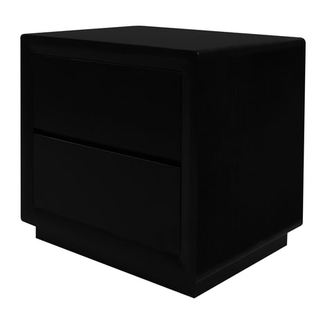 Oslo 2 Drawer Bedside Table (Black)