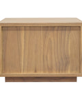 Oscar 1 Drawer Low Bedside Table (Natural)
