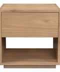 Oscar 1 Drawer Bedside Table (Natural)