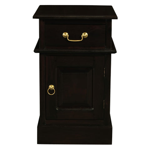 Tasmania 1 Solid Door 1 Drawer Bedside Table