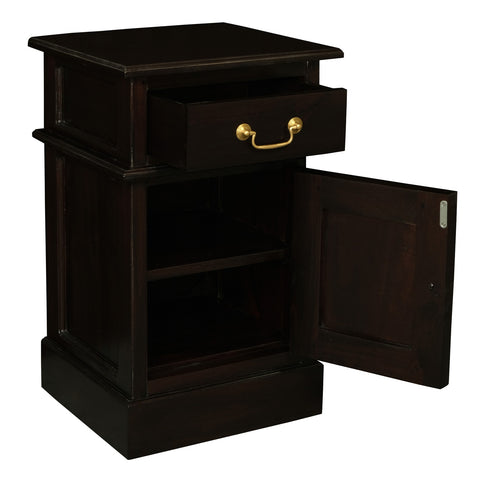 Tasmania 1 Solid Door 1 Drawer Bedside Table