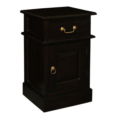 Tasmania 1 Solid Door 1 Drawer Bedside Table