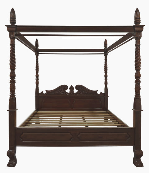 Jepara Solid Mahogany 4 Poster Bed