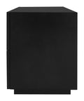 Hudson 2 Drawer Bedside Table (Black)