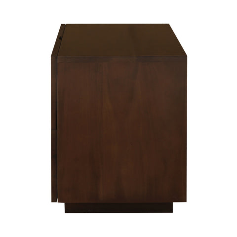 Hudson 2 Drawer Bedside Table (Walnut)