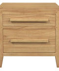 DION 2 Drawer Bedside Table (Natural)