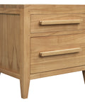 DION 2 Drawer Bedside Table (Natural)