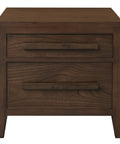 DION 2 Drawer Bedside Table (Walnut)