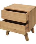 Providence 2 Drawer Bedside Table (Natural)