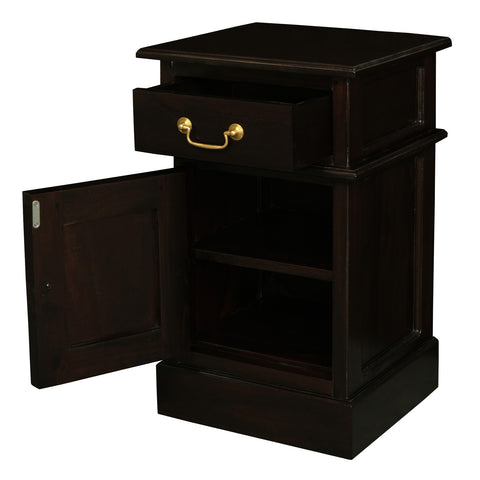 Tasmania 1 Solid Door 1 Drawer Bedside Table
