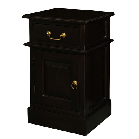 Tasmania 1 Solid Door 1 Drawer Bedside Table