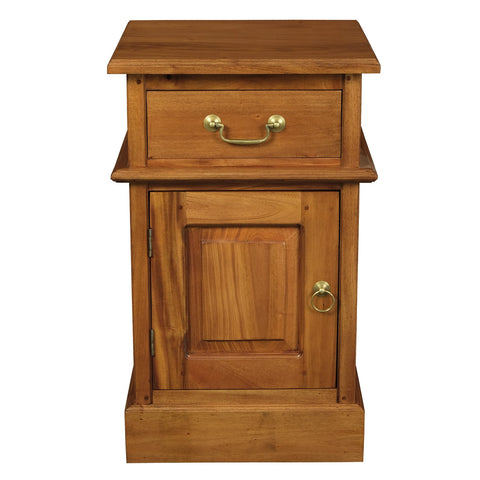 Tasmania 1 Solid Door 1 Drawer Bedside Table