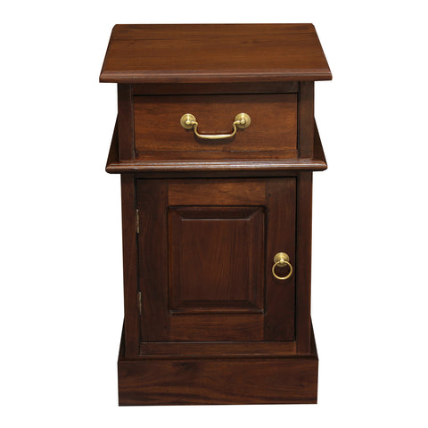 Tasmania 1 Solid Door 1 Drawer Bedside Table