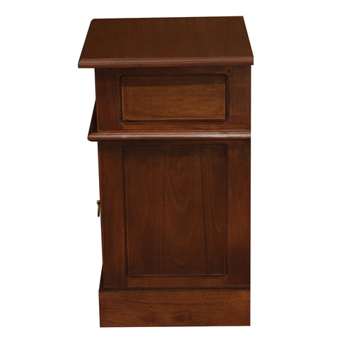 Tasmania 1 Solid Door 1 Drawer Bedside Table