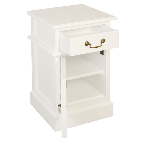 Tasmania 1 Solid Door 1 Drawer Bedside Table