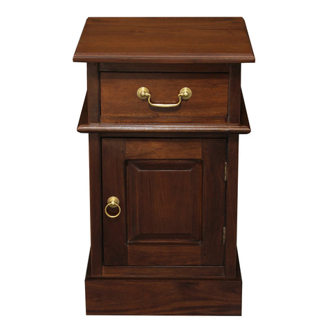 Tasmania 1 Solid Door 1 Drawer Bedside Table