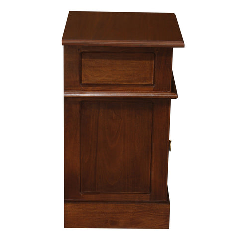 Tasmania 1 Solid Door 1 Drawer Bedside Table