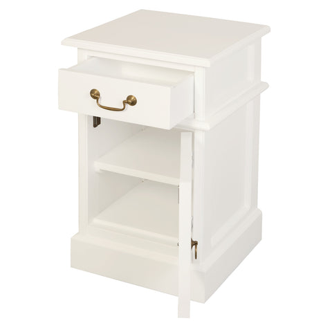 Tasmania 1 Solid Door 1 Drawer Bedside Table