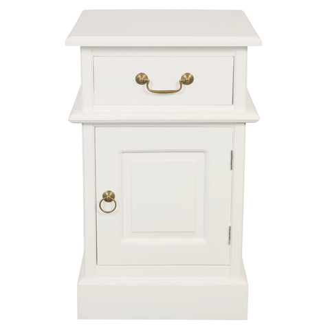 Tasmania 1 Solid Door 1 Drawer Bedside Table