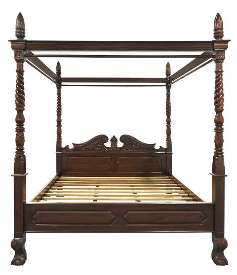 Jepara Solid Mahogany 4 Poster Bed