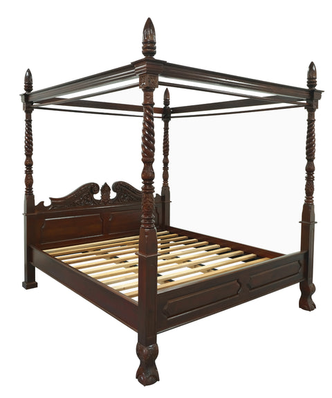 Jepara Solid Mahogany 4 Poster Bed