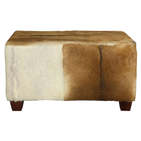 Genuine Goat Hide Ottoman